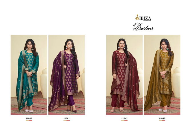 Dastoor By Ibiza Banglory Silk jacquard Designer Suit Wholesale Shop in Surat